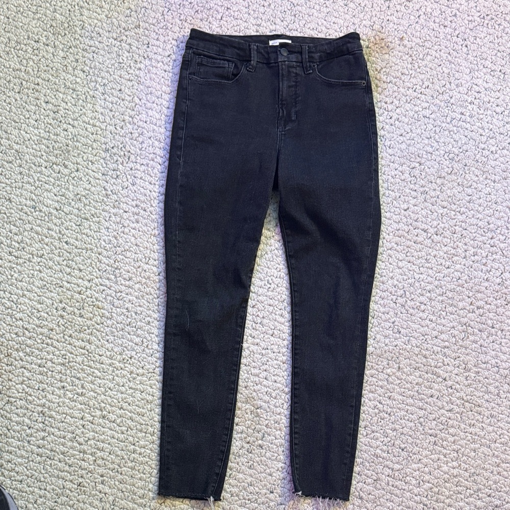 Good American Good Legs Black Jeans